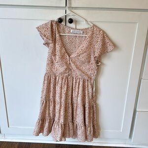 PETAL & PUP - DANCER DRESS IN TAN - S